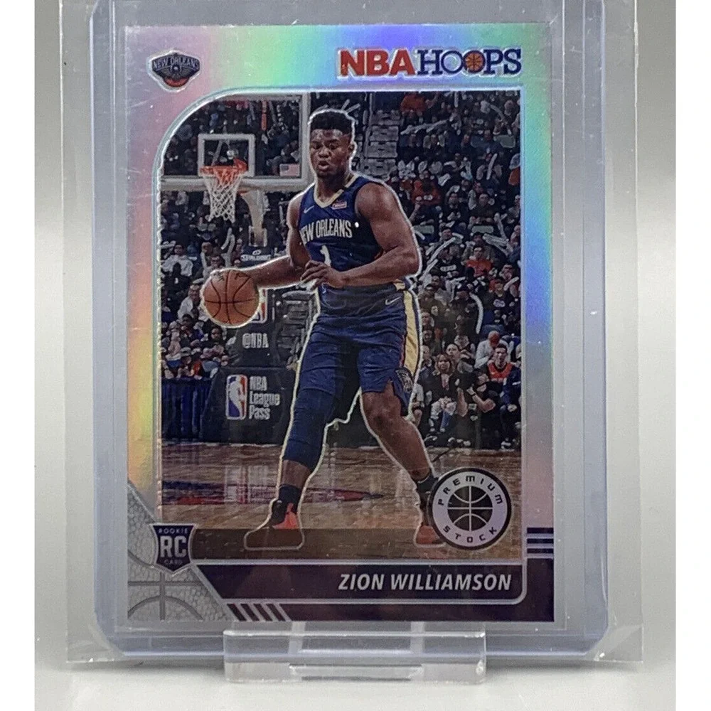 2019-2020 NBA Hoops Premium Stock Zion Williamson‎ Holo Prizm #258 New Orleans